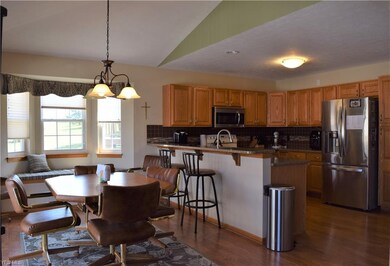 Hardwood floors flow through the kitchen and Dinette area.