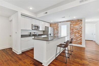 Original exposed brick accent wall