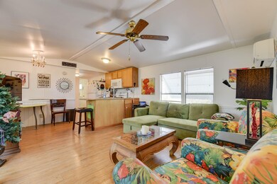 Open living/kitchen area