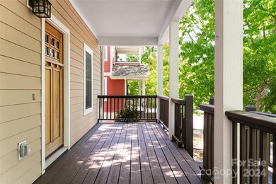 spacious front porch