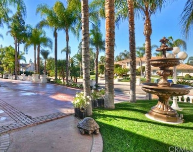 Front driveway and fountain