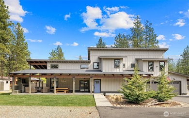 Main house with outdoor living space.