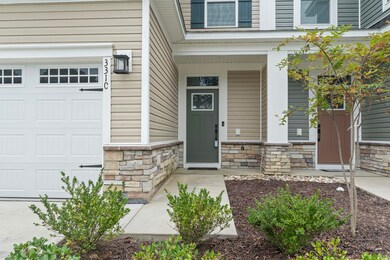 View of front of property and it's covered entry