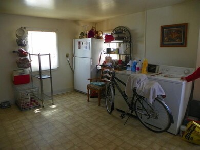 Laundry hook up in kitchen.