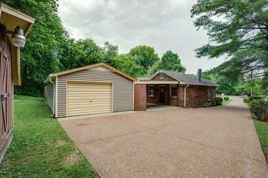 Detached garage and attached carport