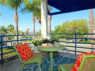 Large balcony with park views