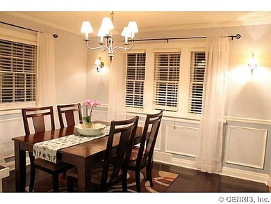 Dining Room hardwood floors in dining room