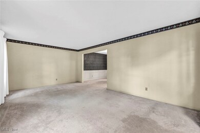 Unfurnished room featuring light colored carpet