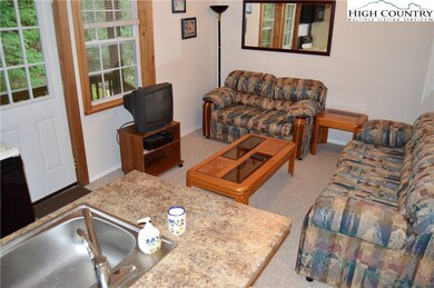 Upstairs sitting area with private exterior access