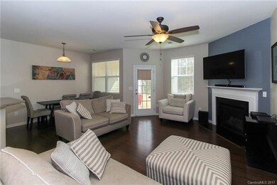 Living room with gas fireplace