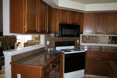 Kitchen with granite countertops
