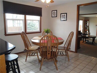 Large Eating Area with Tile Floor for Easy Cleanin