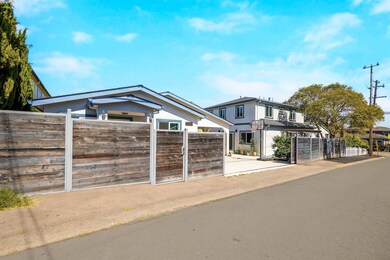 Gate to parking and backyard