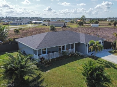 View from above of property