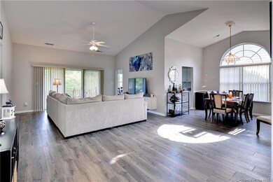 High ceilings and lots of windows