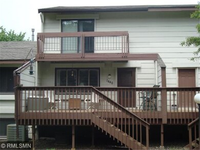 Front view of the home large front deck and balcon