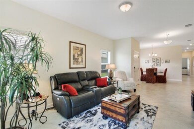 Living room looking at dining room