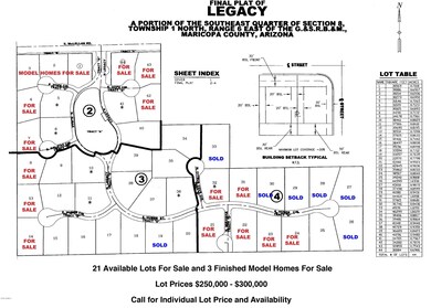 Legacy Mesa Available Homesites