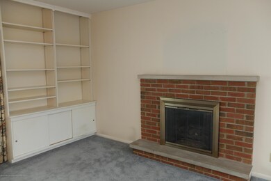 Gas log in fireplace