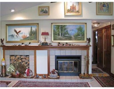 Other. Wood burning fireplace with...