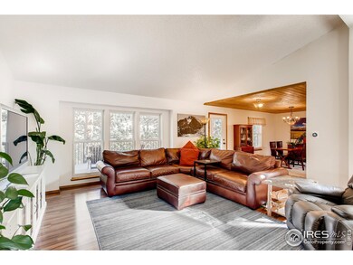 Kitchen open to dining area