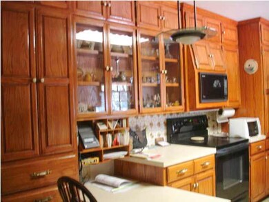 The kitchen has a pantry and lots of storage and g