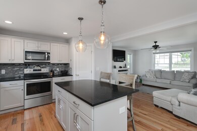 kitchen open to living room