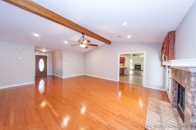 Living Room with Foyer and Kitchen doorway