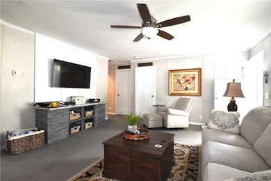 Living room with built in entertainment piece with