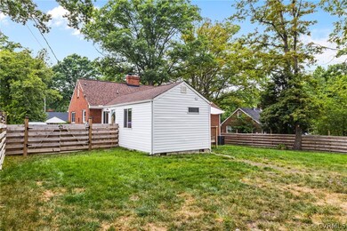 Large rear fenced yard is very private.