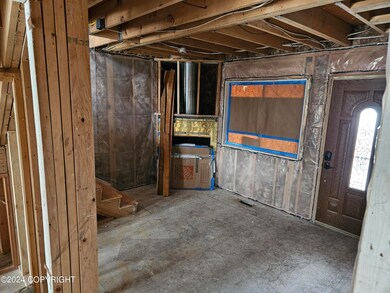 Living room and fireplace