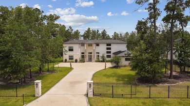 The home is securely enclosed by an electronically