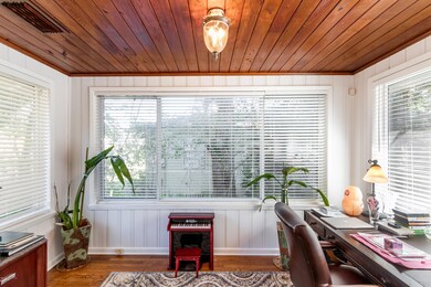 Office filled with light.