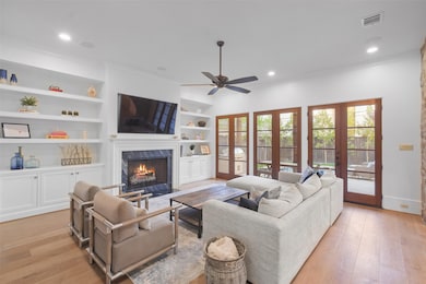 The family room is a harmonious blend of charm & f