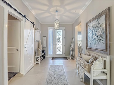 Foyer - Secondary Bedroom wing and Laundy Room & Garage Access