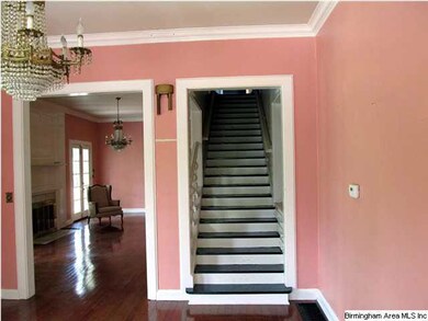 One end of the dining room with entrance to living