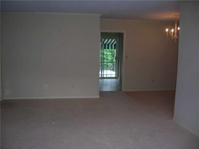 View from Family room to the dining room