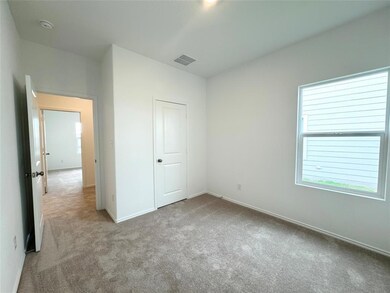 Unfurnished bedroom with multiple windows and carpet flooring