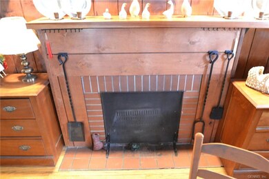 Wood fireplace