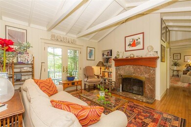 Library living room with wood...