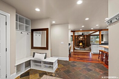 Entry Flows to Kitchen/Living Room