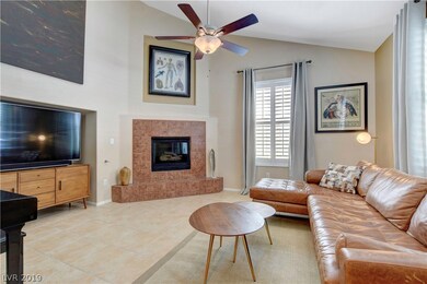 Living room with gas fireplace