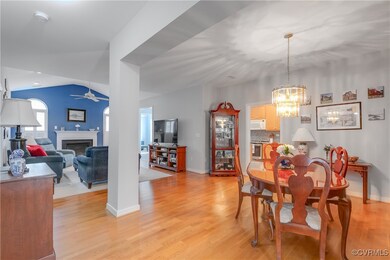 View of Dining Room and Living Room.