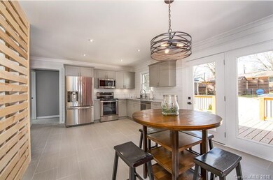 Brand new tile in kitchen.