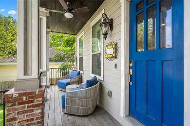 Front porch is spacious and ideal for lazy Sundays