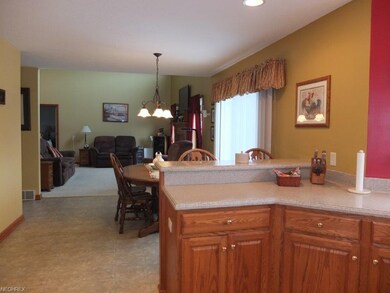 Kitchen is open to the dinette and great room.