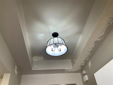 Room details with a chandelier