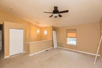 Living Room w/ Ceiling Fan