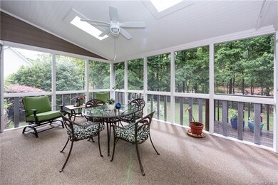 Screened porch overlooks the magnificent backyard and extends the living space of the main floor!