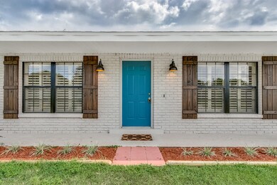 Front door with custom shutters